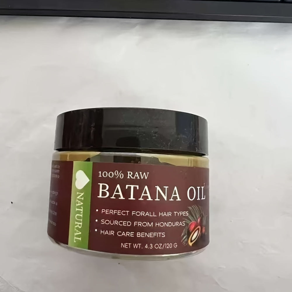 Batana Oil Hair Treatment 4.23oz Honduras Pure Moisturizing Smoothing Dry Hair Scalp Care Nourishing Strengthening Shine-Boosting Natural Hair Oil for All Hair Types Men Women
