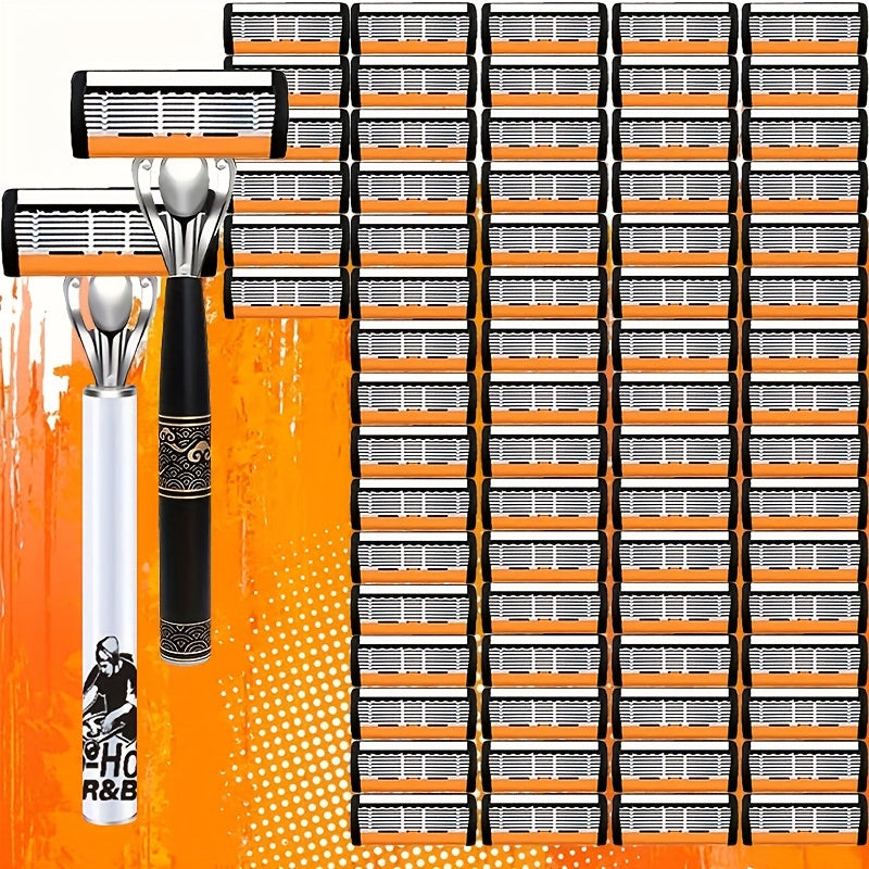 The 2025 New Razor Features Precise Blades That Fit The Facial Contours for Easy Shaving. Paired with A Lubricating Strip, Every Shave Becomes A Must-have for Stylish Men Who Enjoy A New Hairstyle