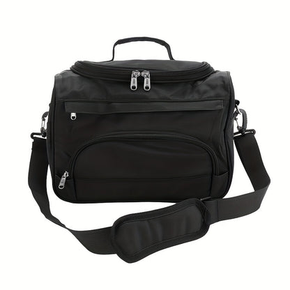 Hairdresser Tool Bag Salon Styling Organizer Multi-Functional Hair Makeup Artist Case with Strap Toiletry Bag for Hairdressing Beauty Professionals Pink Black Zebra