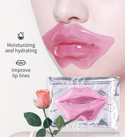 Lip Mask Hydrating Pink Moisturizing Nourishing Overnight Lip Treatment Dry Chapped Lips Repair Gentle for All Skin Types Women Gift 15pcs