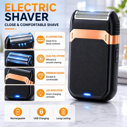 Rechargeable Electric Grooming Kit with LCD Display - Cordless Hair Clipper & Trimmer Set for Home, Travel & Car Use, Gift for Men, Husbands & Boyfriends