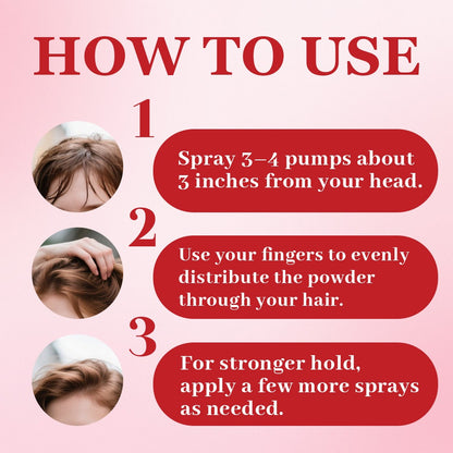 Hair Styling Powder Press Bottle - Oil Control Volumizing Powder for Texture & Natural Finish, Lightweight Dry Shampoo Alternative for Flat Oily Fine Hair