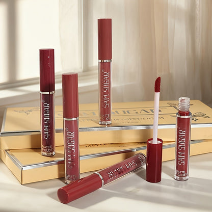 Matte Lip Gloss Set 12 Pieces Long Lasting Waterproof Liquid Lipstick No Spillage Sweat-Proof Color-Resistant Lip Makeup Gift Set