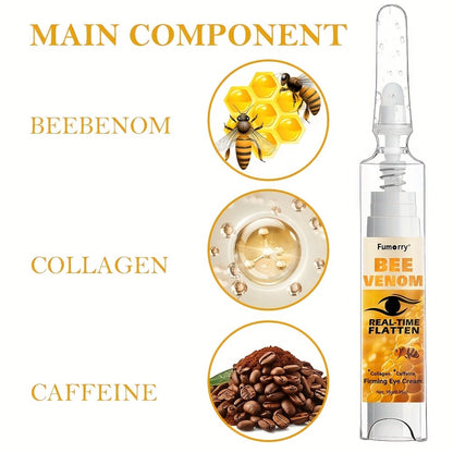 Eye Cream with Bee Venom Caffeine & Collagen Firming Eye Gel for Under-Eye Bags Dark Circles Puffiness Tightening Lifting Anti-Wrinkle Hypoallergenic All Skin Types Daily Skincare