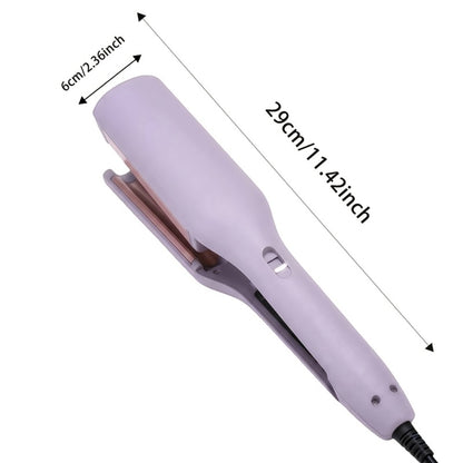 Curling Iron 32mm Professional — Wave & Deep Curl Barrel, Anti-Scald Safe Temp Control, Long-Lasting Salon Curls for Hair Enthusiasts & Stylists, Gift for Her — Purple