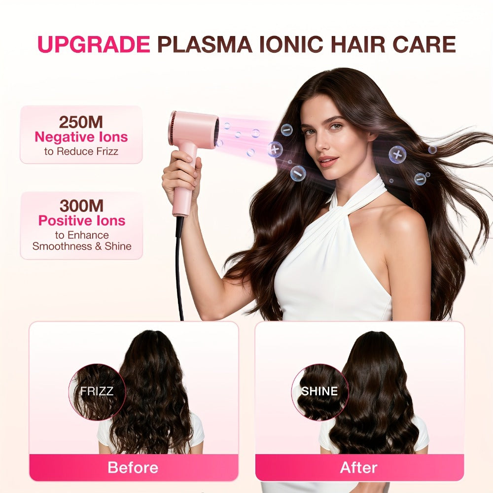 Quick-Drying Hair Dryer Featuring a Diffuser for Curly Hair, 1875W Professional Ionic Blow Dryer Suitable for Both Women And Men, Lightweight And Powerful Portable Hair Dryer Ideal for Travel, Perfect Gift for Friends And Partners