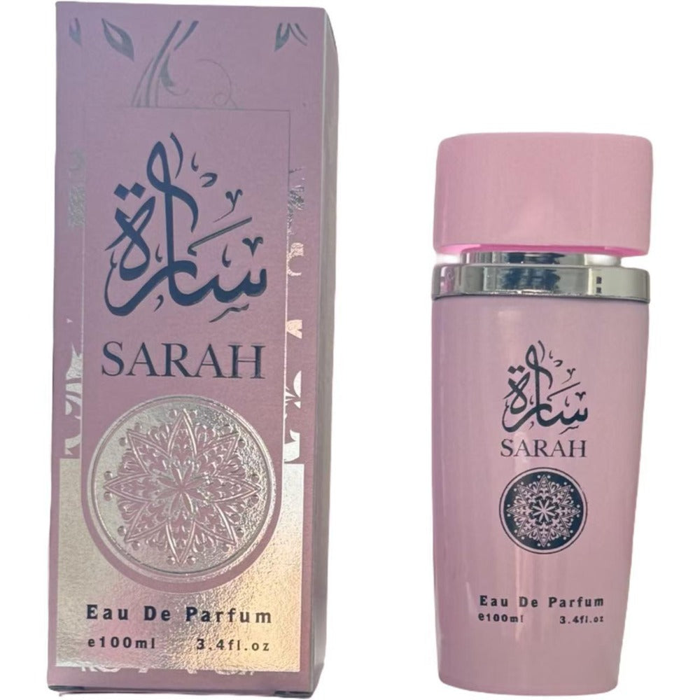 Floral Eau de Parfum for Women — Sarah Pink Delicate Feminine Elegance 100ml / 3.38 Fl Oz, Romantic Confident Long-Lasting Fragrance Spray for Any Occasion