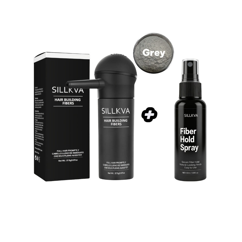 SILLKVA Hair Fiber Spray Applicator Kit - Precision Application For Instant Fullness, Natural Looking Coverage, 0.97oz