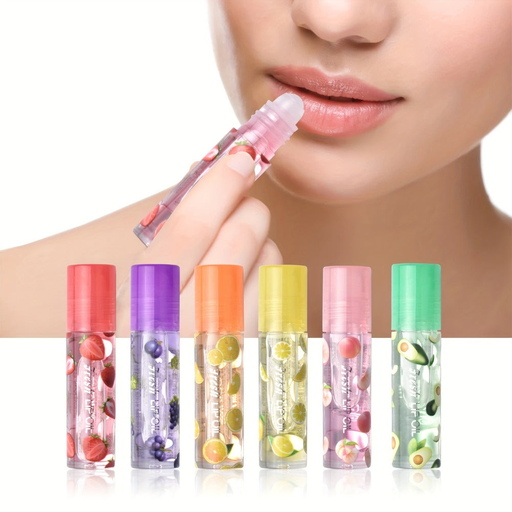 [Lip Balm Set] 24pcs/Box 6 Flavors Colorless Transparent Lip Balm Roller Design Long Lasting Moisturizing Lip Texture Light 3.x24pcs, Lip Balm Set, Lip Balm for Dry Lips, Daily Lip Care, Hydration, Smooth Application, Lightweight Balm, Gentle On Lips
