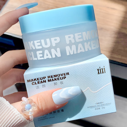 Cleansing Balm Makeup Remover — Gentle Hydrating Fast-Melt Formula, No Residue, Cold-Brewed Peach & Coconut Variants, Spa-Like Skin Cleansing for Sensitive & Neutral Skin, Pastel Blue & Pink