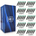 Poseidon Tattoo Cartridge Needles 50pcs Assorted Mixed Size Round Liner Shader Magnum Curved/Round Mag 5Rl 7Rl 9Rl 5Rs 7Rs 9Rs 15M1 21M1 15Cm 8.27inch Disposable Membrane Tattoo Needles