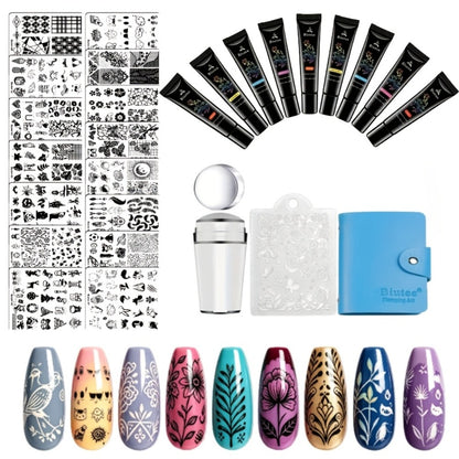 Nail Stamping Plates Set with Stamper & Scraper - Stainless Steel Nail Art Stamp Kit for Beginners & Pros, Holiday Manicure Design Tools, 14/15/26pcs
