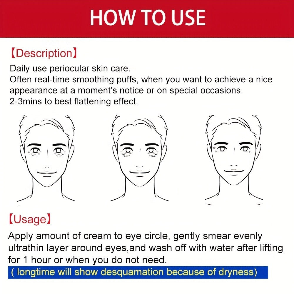 Caffeine Eye Cream for Instant Tightening & Wake-Up – Firming Eye Gel that Smooths, Lifts & De-Puffs | Deeply Nourishing & Hydrating Under Eye Cream for Dark Circles & Fine Lines | Anti-Aging Eye Care