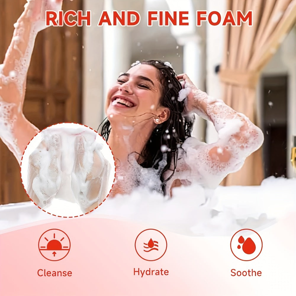 Yoni Wash Set for Women 4pcs Strawberry Scented Yoni Oil Yoni Soap Feminine Hygiene Bath Set pH Balance Odor Control Moisturizing Intimate Care Products