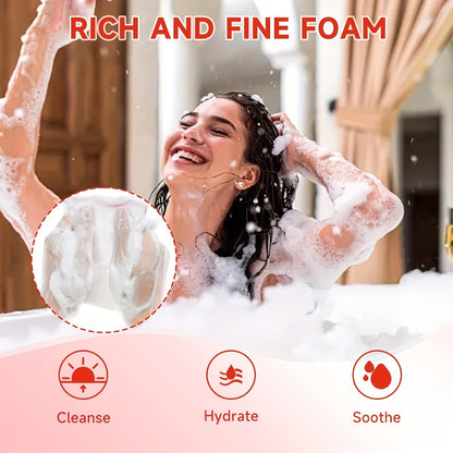 Yoni Wash Set for Women 4pcs Strawberry Scented Yoni Oil Yoni Soap Feminine Hygiene Bath Set pH Balance Odor Control Moisturizing Intimate Care Products