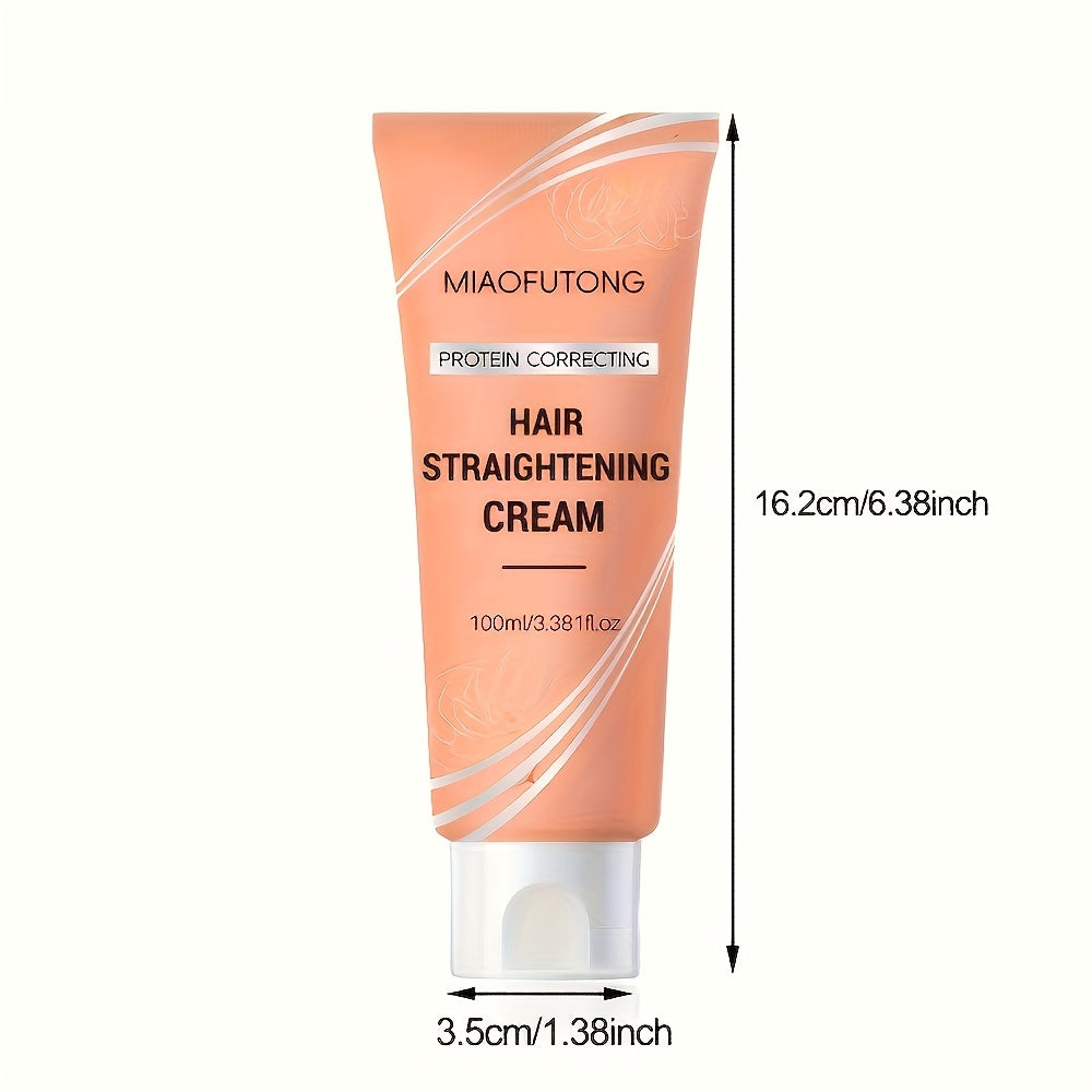 3.38oz Protein Straightening Cream - Hydrating & Smoothing, Hair, Deeply Strengthens Hair, Intense Moisture, Frizz, Non-Greasy, Appropriate for All Hair Types Valentine'S Day Present