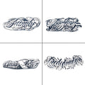 4 Herbal Tattoo Stickers, Including 4 English Elements, Lasting 7-15 Days, Waterproof And Friction Resistant, Realistic Effect, Suitable for People Who Are Afraid of And Do Not Want to Tattoo