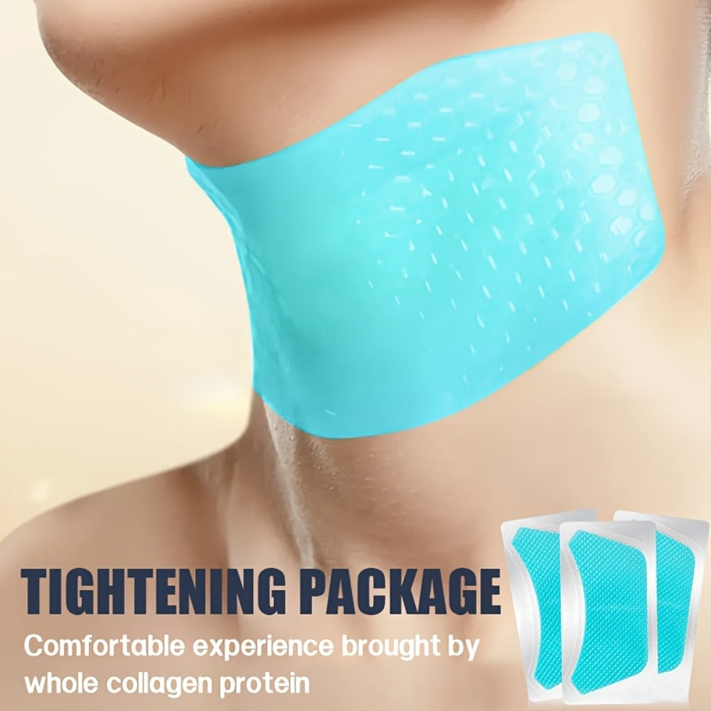5pcs Bio Collagen Neck Lift Mask Patch, Moisturizing And Brightening Gel, Easily Absorbed, Appearance of Wrinkles, Aging And Sagging Skin, Makes Skin Look Smoother And Firmer, Makes Skin Younger-Looking, Neck Mask, Skincare