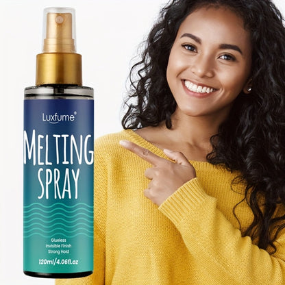 Lace Melting Spray for Wigs Strong Hold Quick Drying - No Residue Invisible Effect Wig Adhesive Spray for Lace Front Daily Styling