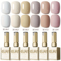 Introducing a Fresh Lineup for The Spring And Summer of 2025, Showcasing Six Variations of White-Themed Nail Polish, Including Hues Such As White Milk Tea And Cherry Blossom Pink. This Stylish LED Gel Is Included in The Gentle White Collection