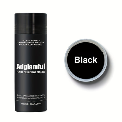 Hair Building Fibers 30g Large Size - Natural Look Thinning Hair Concealer for Volume & Thickness | Covers Hairline | Unisex | Black & Dark Brown