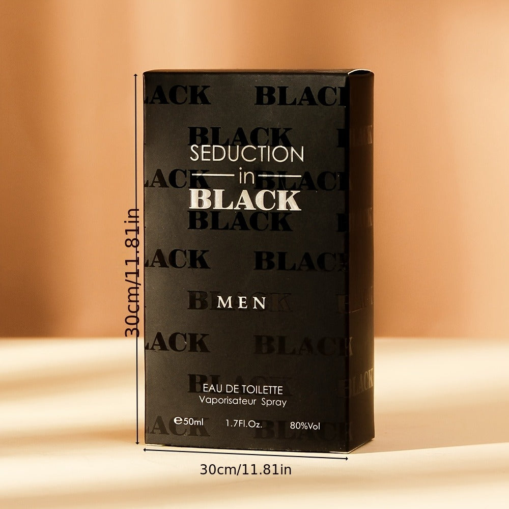 Amber Wood Cologne Spray for Men 1.69 fl oz | Long Lasting Sophisticated Mens Fragrance Salon Scent Everyday & Special Occasion Gift