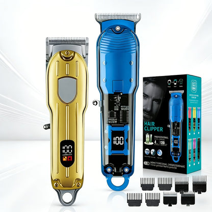 Professional Hair Clipper for Men - Cordless USB Rechargeable Electric Trimmer with Guide Comb, Ergonomic Design for Home Haircut & Shaving, Gift for Men