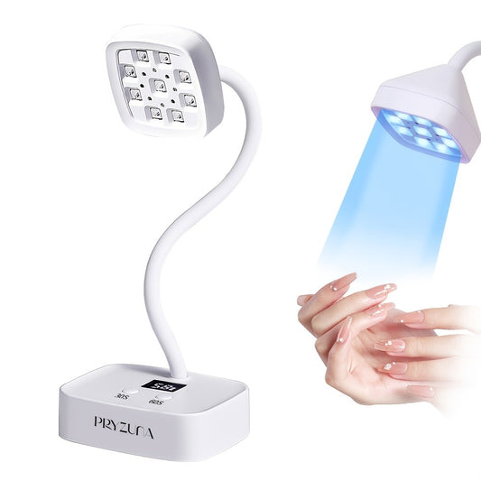 Blue Light Rechargeable Desktop Nail Lamp with Smart Sensor, 360° Adjustable & Portable, Includes 30s/60s Timer, Suitable for All Gel Nails – Salon and Home Use