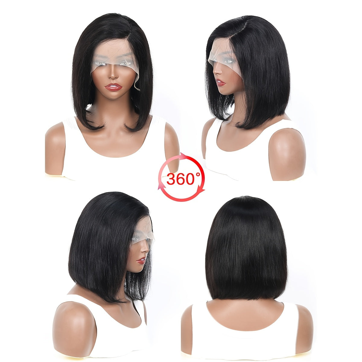 Side Part Bob Wig Human Hair T Part Bob 13*4 Lace Front Wigs Human Hair Pre-Plucked 180% Density Straight Frontal Wigs Human Hair Lace Short Wigs Natural Color, 8-14inch, | Up to 50% Off
