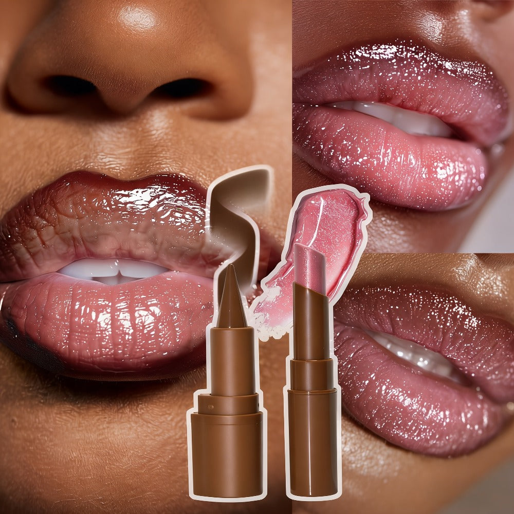 Dark Lip Liner Pen + Metallic Solid Lipstick Set | Creates A Three-dimensional Lip Shape, One Application Gives A Full And Shiny Effect, Long-lasting Color Retention Without Smudging, Ideal Gift For Any Occasion