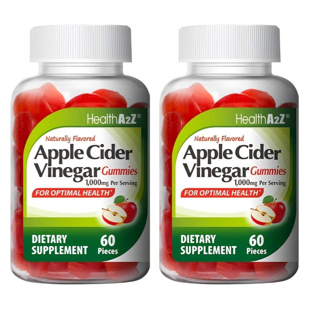 Apple Cider Vinegar Gummies 1000mg 60ct | Extra Strength ACV with B6, B12, Folic Acid, Pomegranate & Beet | Digestive Health, Clear Skin & Diet Support | Antioxidant | Great Taste
