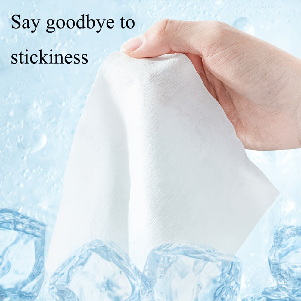 100pcs 11.81×11.81in Disposable No-Rinse Bath Wipes Soap Sheets Foaming Body Cleansing Cloths, Just Add Water To Lather, No Soap Or Rinsing Needed, Portable For Outdoor, Travel