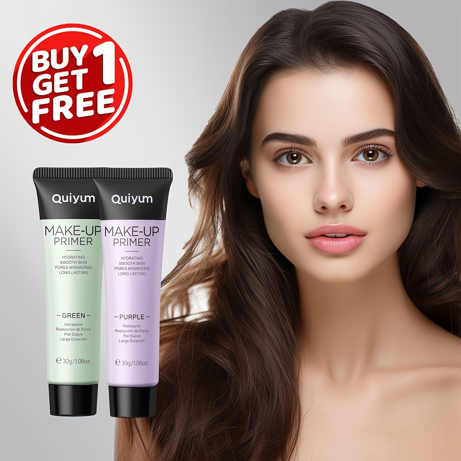 Purchase One, Receive Another at No Cost: Makeup Primer Set That Minimizes Pores And Controls Oil for a Flawless, Natural Look