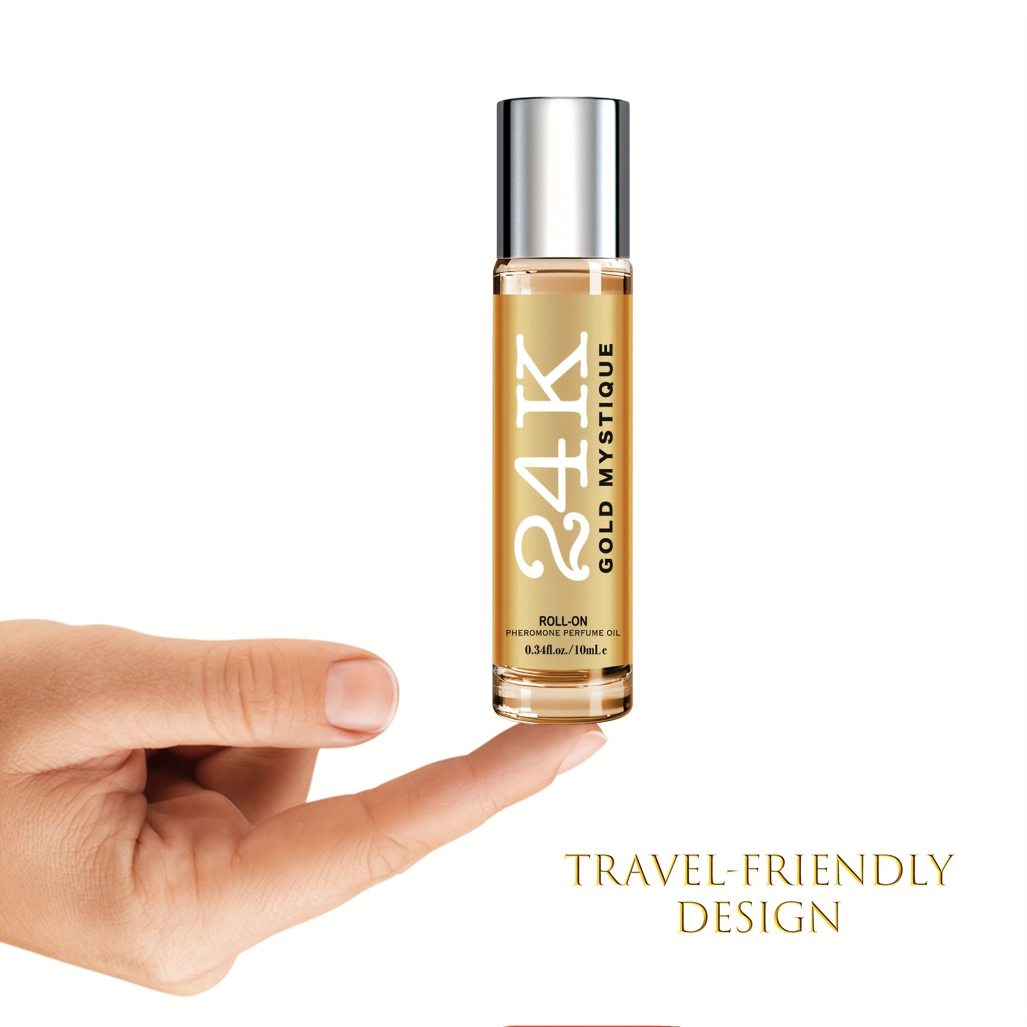 0. 34fl. oz Roll-On Pheromone Perfume Oil Cologne for Men Attract Women Fragrance Travel-friendly Design
