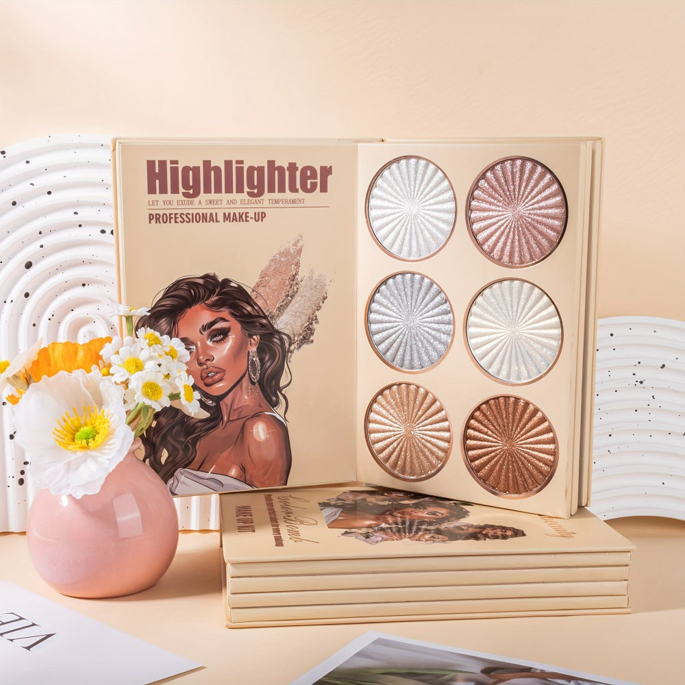 Eyeshadow Palette 43 Colors Book-Style Folding Matte Shimmer Contour Blush Highlighter Powder All-in-One Multifunctional Makeup Palette