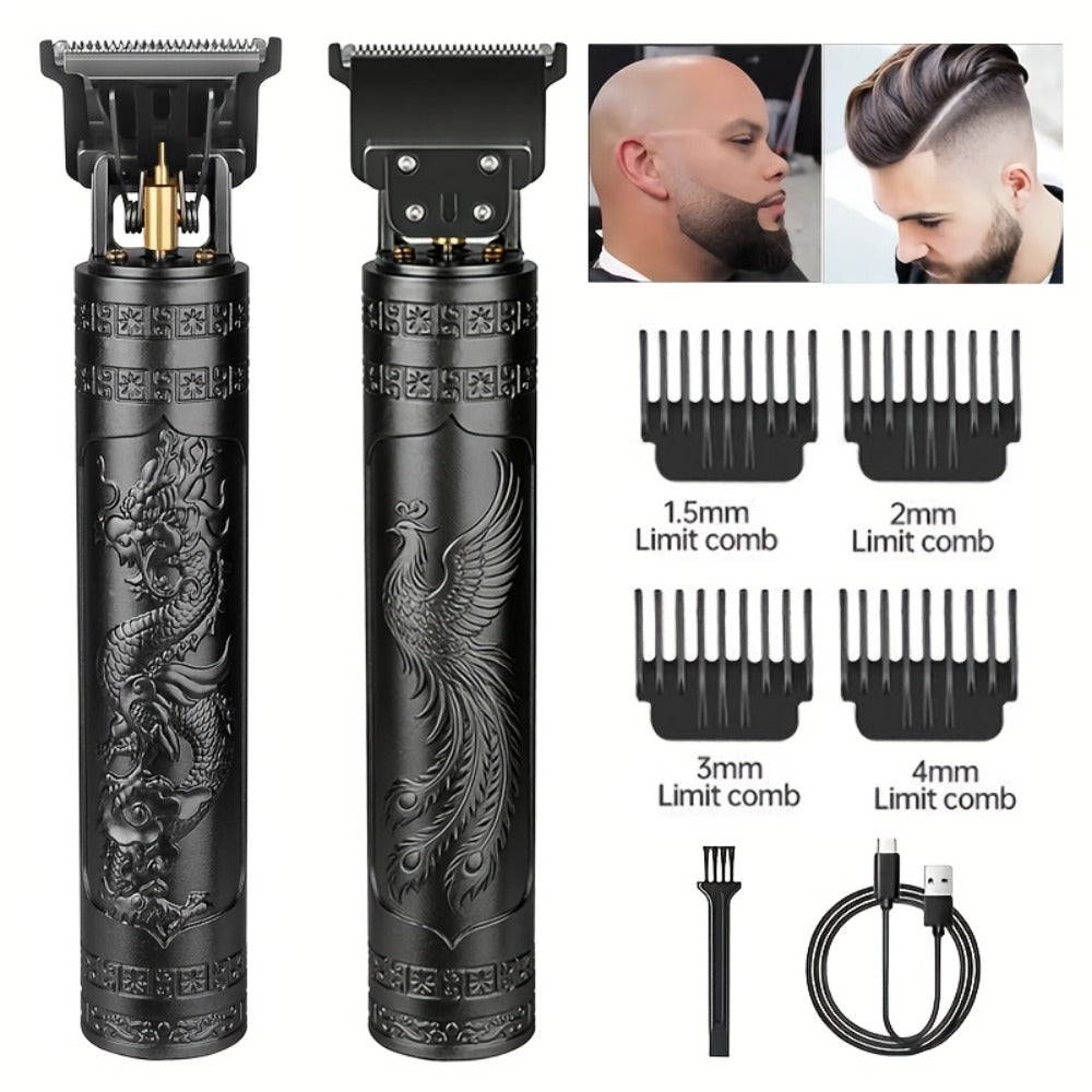 Professional Hair Clipper Set for Men, Featuring an Adjustable Alloy Blade, Quick USB Charging, Suitable for Home Use, Salons, And Travel. A Perfect Gift for Husbands, Boyfriends, Fathers, Or As a Christmas Present