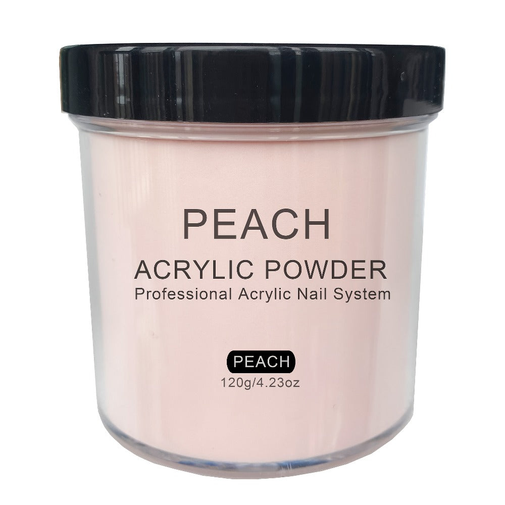 Professional Acrylic Nail Powder System - 4oz Rose, Peach, Almond & Natural Pink for Extensions, Sculpting & 3D Art, Formaldehyde-Free, No Lamp Needed, Comes in Durable Container or Box, Sleek Design for Nail Tech Supplies, 3D Nail Art | Professional