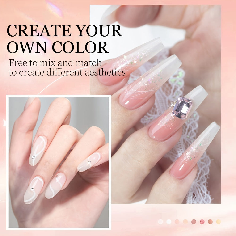 Full Nail Acrylic Nail Kit with Drill & Light Suitable for Beginners - Complete Starter Set with, Nail Glue/, - System for - Nail Extensions, Professional Manicure/Pedicure Tools for DIY Nail Care