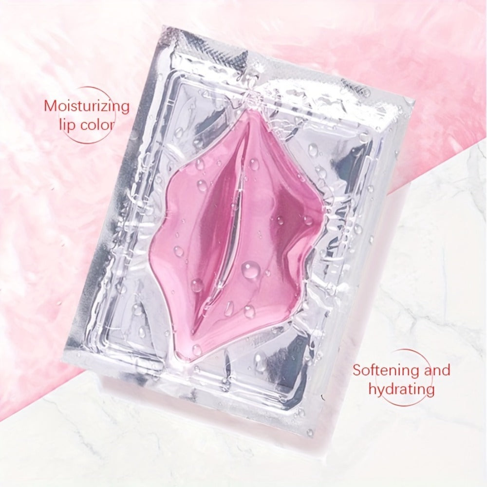 6pcs/12pcs/18pcs Moisturizing Eye Mask Hyaluronic Acid Pink Lip Mask Patch For Hydrated Lips, Moisturizing And Hydrating Anti-Dry Lip & Eye Care & Lip Eye Sleeping & Lip Eye Nourishes & Smoothing Mother Gifts Set For Women Christmas Gifts