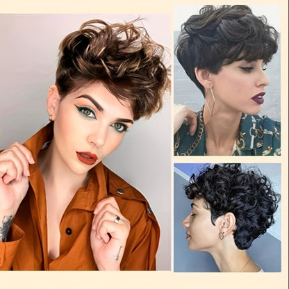 Lace Front Wig Human Hair Short Bob Wig 6 Inch Pre Plucked Bleached Knots Glueless Wig for Women Natural Hairline Loess Ochre
