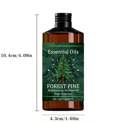 Pine Essential Oil 100ml Pure Natural Therapeutic Grade Glycerin Jojoba for Skin Hair Nail Care Massage Aromatherapy Diffuser Men Women Gift