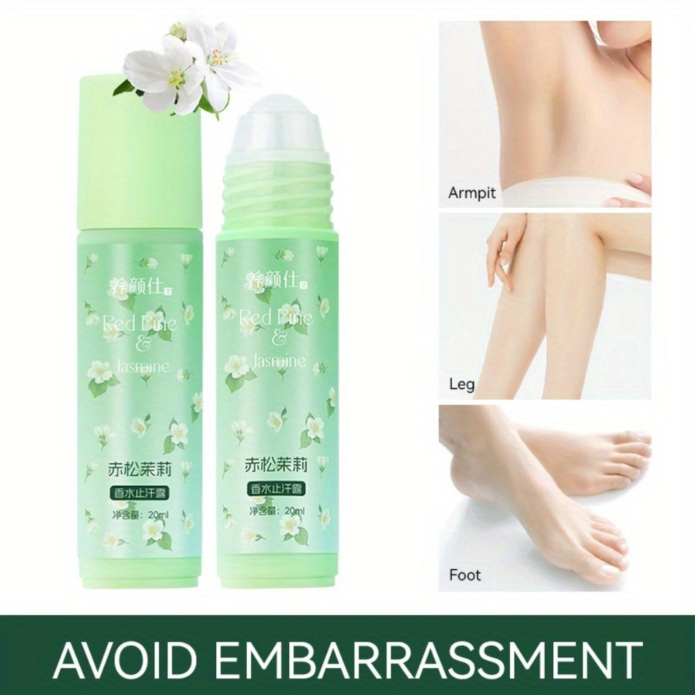 Scented Body Deodorant Long Lasting Fragrance Non-Greasy Formula for Women and Men - White Peach Champagne Jasmine Blue Rose Scents Fresh Gentle Skin-Safe Personal Hygiene Deodorant
