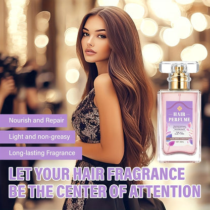 Hair Perfume Spray for Women — Alcohol-Free Pheromone Scent with Squalane, Nourishing & Hydrating Hair Shine Oil, Long-Lasting Floral Sweet Fragrance 50ml