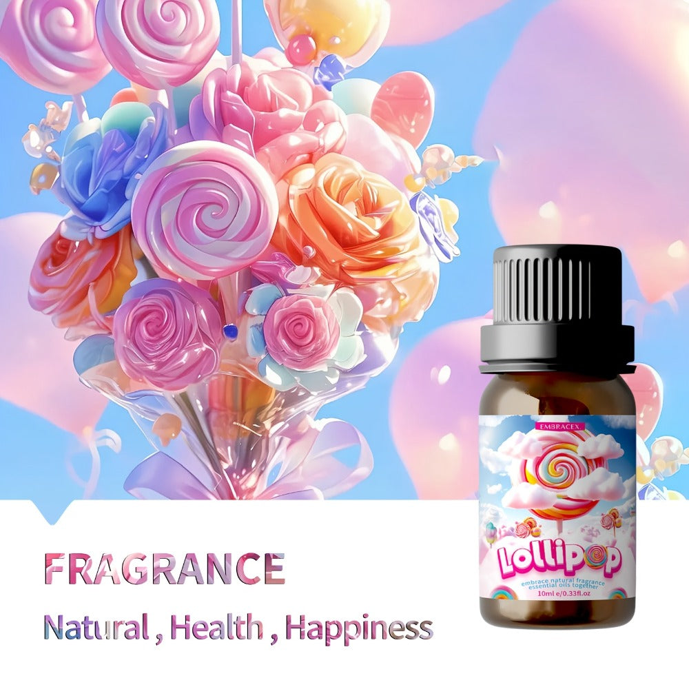 10ml/0.33oz Lollipop Scented Essential Oil - Alcohol-Free, Long-Lasting Sweet Fragrance for s, Men & Women, Sensitive Light Beige, Light Beige Toning Facial Care, Body Massage, Diffuser, DIY Candle/Soap Making, Gift Choice (All Light Beige Types)
