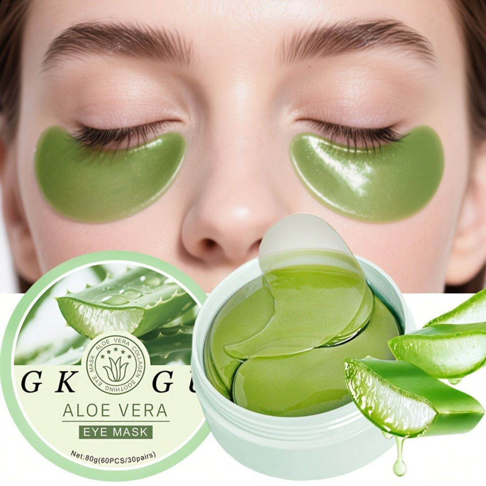 Arovira Collagen Eye Cream & Eye Mask, Hydrates And Firms The Eye Area, Suitable for Dark Circles Puffiness And Fine Lines, 60pcs, Fragrance-free Daily Skincare Routine, Elegant Packaging Natural Ingredients