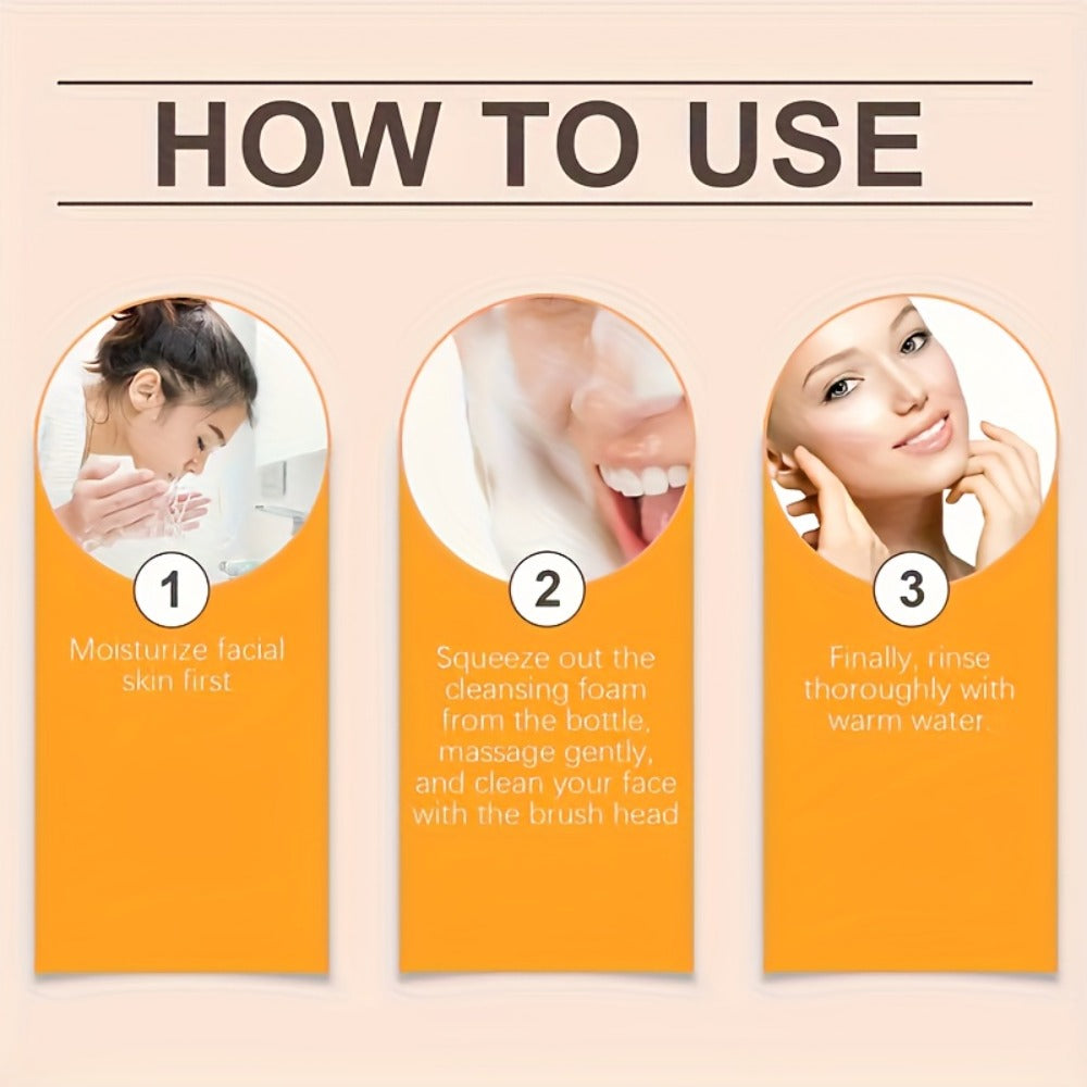 2pcs Turmeric Skincare Facial Cleanser, Controls Oil, Refines Pores, Deeply Cleanses The Face, Moisturizes The Skin, Gently Balances Oil, Rich in Kojic Acid And Turmeric, Suitable for Both Men And Women, The Best Christmas Gift, Travel-Friendly