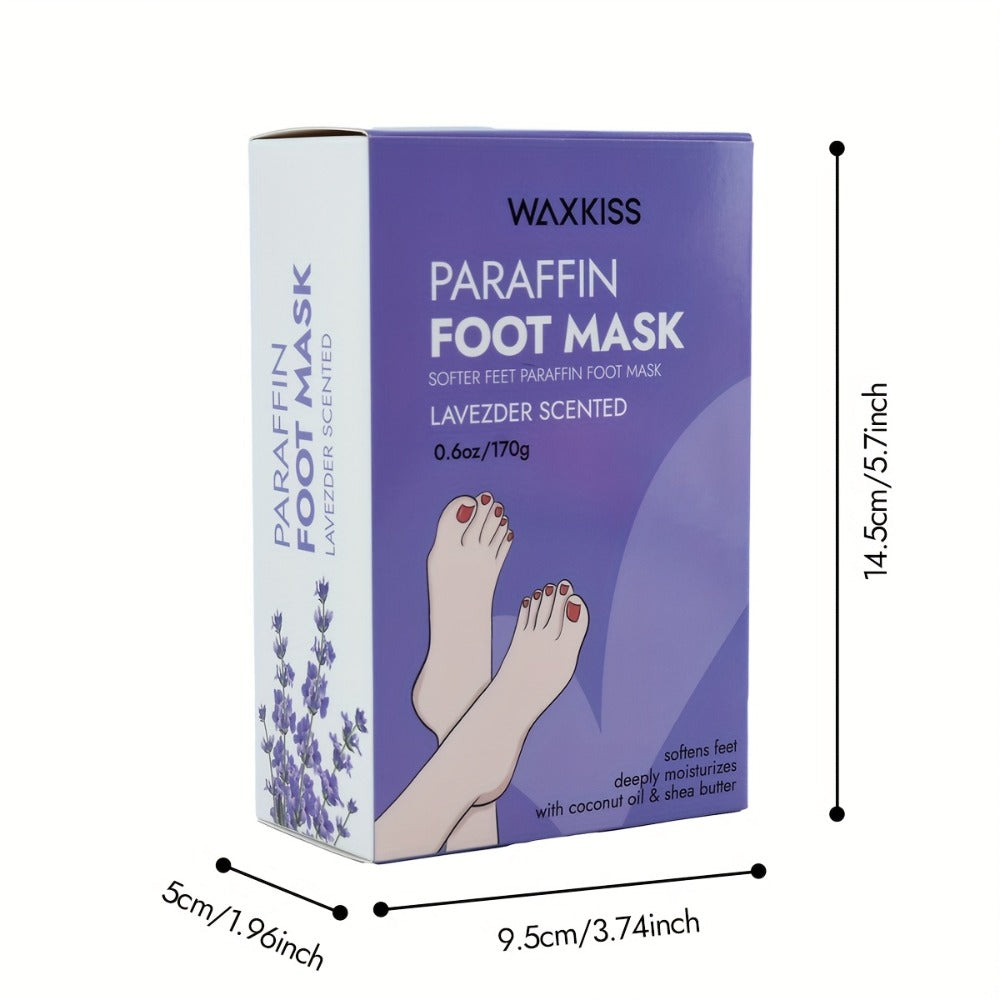 WAXKISS Paraffin Hand And Foot Mask Care Set, Lavender And Grapefruit Scent, Moisturizing Essence Is Non-greasy And Moisturizing, Suitable for Hand And Foot Care, Moisturizing And Lubricating, Keeping Skin Elastic And Soft, Small And Easy to Carry