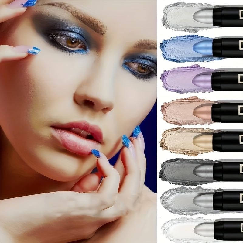 8/16pcs color Shimmery eye shadow pen eyeliner fluorescent pen eyeliner gel pen suitable for various holiday/party makeup tools Perfect gift for Mother's Day