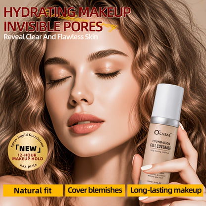 Air Cushion Foundation 2.0 Matte Finish High Coverage Moisturizing Lightweight Smooth Natural Nude Look Buildable Liquid Foundation Women Makeup