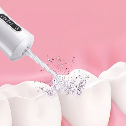 Electric Water Flosser Smart Pressure Control — Interchangeable Nozzles, USB Rechargeable, Precise Water Pressure Adjustment for Home & Travel Dental Care, Gift-Ready
